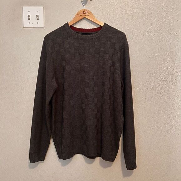 Geoffrey Beene Charcoal Sweater - L - Picture 2 of 8